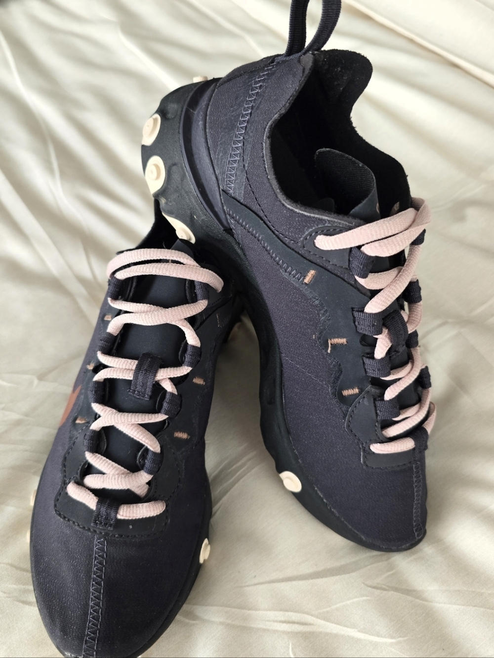 Nike React Element 55 Grey/Pink Performance & Recovery Shoes - Womens 6.5 - EC